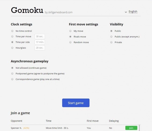 Gomoku by SkillGamesBoard