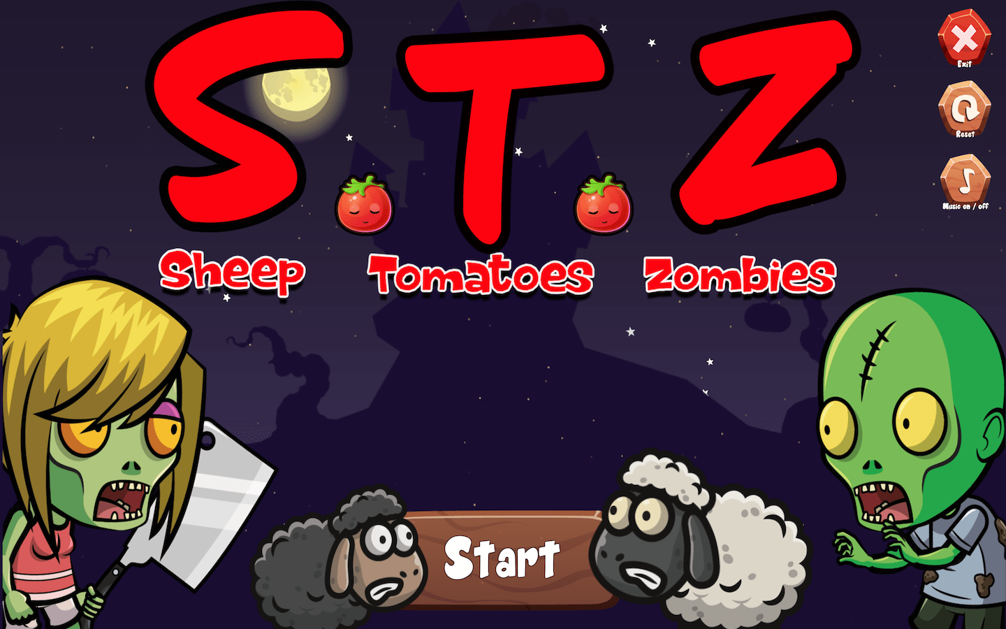 STZ – Sheep Tomatoes Zombies
